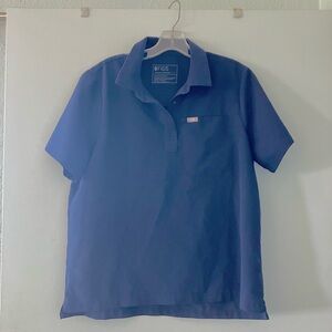 Figs Women’s Scrubs Top; Navy